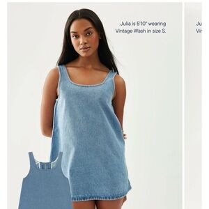 Parke Denim Blue Sleeveless Dress